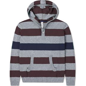 Kid Nation Sweaters for Boys Hoodies 100% Cotton Kids Striped Sweater Pullover Toddler Knit Sweatshirts