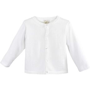 Petit Ami Boys' Ladder Edge Cardigan, 3T, White