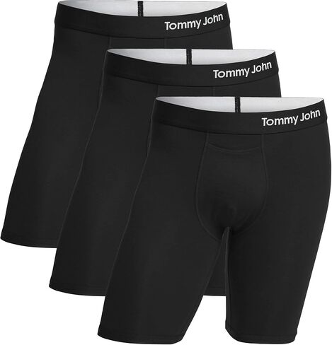 ملابس داخلية للرجال من Tommy John - سراويل داخلية قطنية رائعة مع درزة داخلية أطول 8 بوصات - قماش مريح in Saudi Arabia