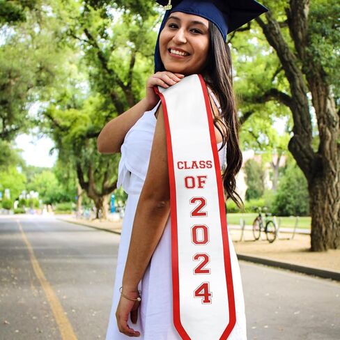 Vansolinne 2024 Nurse Graduation Stole Class of 2024 Nursing School Graduate Sash Nurse RN Graduation Gift Idea in Kuwait