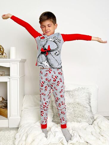 الأولاد دكتور سوس ثينج 1 & ثينج 2 بوصة بيجامة قطنية مزدوجة المتاعب in Kuwait