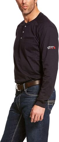 Ariat Men's Big and Tall Flame Resistant Air Henley Shirt in Saudi Arabia