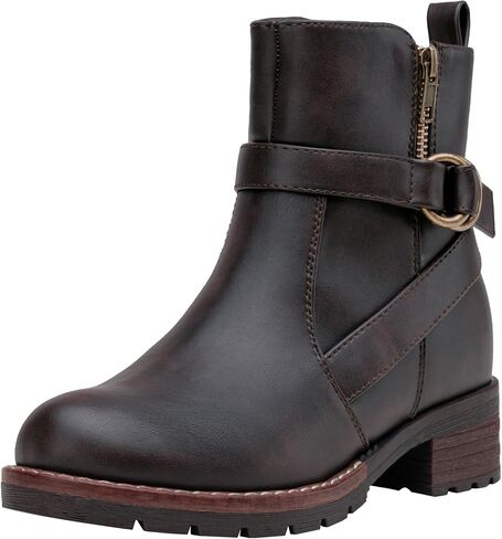 حذاء Vepose النسائي 9682 للكاحل حذاء مسطح بإبزيم قصير للنساء in Kuwait