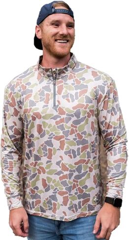 سويت شيرت Burlebo رجالي بأكمام طويلة وربع سحاب للأداء in Kuwait