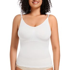 VENDAU Shapewear Camisole Tops for Women Tummy Control Camisole Vest Compression Cami Tank Top Vest Shirt Shaper Undershirt