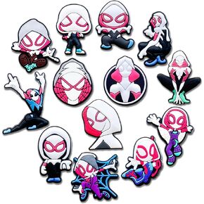 Superhero Shoe Charms Fits for Clog Sandals Shoes Decoration, Cartoon Accessories Charms for Kid Boy Girl Party Favor Gifts