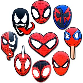 Superhero Shoe Charms Fits for Clog Sandals Shoes Decoration, Cartoon Accessories Charms for Kid Boy Girl Party Favor Gifts