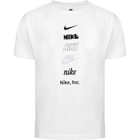 Nike Sportswear Club Logo T-Shirt Mens Size - L White/Black