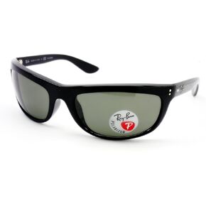 Brandname Ray-Ban 4089 Balorama Style Black Crystal Green Polorized Sunglasses by Luxottica, 62 mm