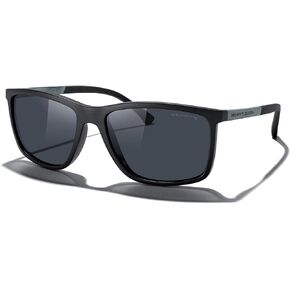 MERRY'S Unisex Rectangle Polarized Sunglasses For Fishing Driving Golf Aluminum Temple S8658