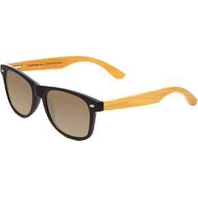 Coyote Eyewear Woodie Polarized Sunglasses | Natural Wood Temples | Unisex Design | Included Storage Bag