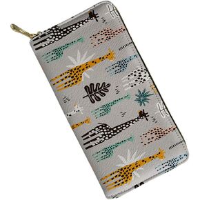 Amzbeauty Women Fashion Pineapple Leather Wallet Clutch Bag Girls Long Purse Organizer with Zipper