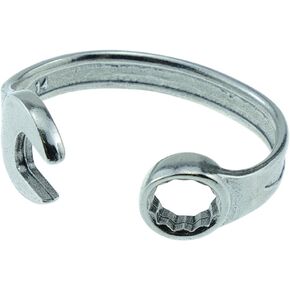 2nd Ideas for Him - Spanner Wrench Bangle Bracelet - Men's Gift Stamped with 2 Year's