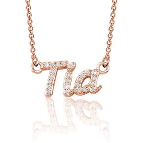 ENSIANTH Tia Necklace Aunt Gift Tia Letter Necklace Gift for Auntie