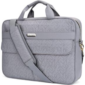 Laptop Bag for Women, 15.6 Inch Laptop Case Slim Computer Bag Quilted Laptop Briefcase Messenger Shoulder Bag Business