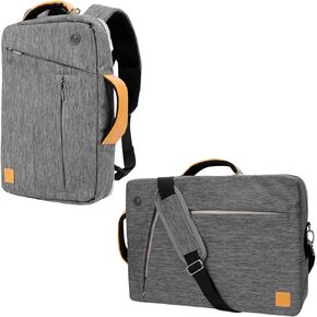 Vangoddy Slate 3-in-1 Universal 10 12-inch Covertible Laptop Messenger Shoulder Bag (Black)