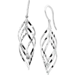 Silpada 'Whirlwind' Twisted Drop Earrings in Sterling Silver