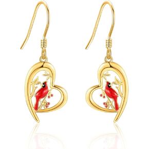 14k Soild Gold Dangle Earrings For Women, Dangling Drop Earrings Gifts For Girls Christmas Gift in Kuwait