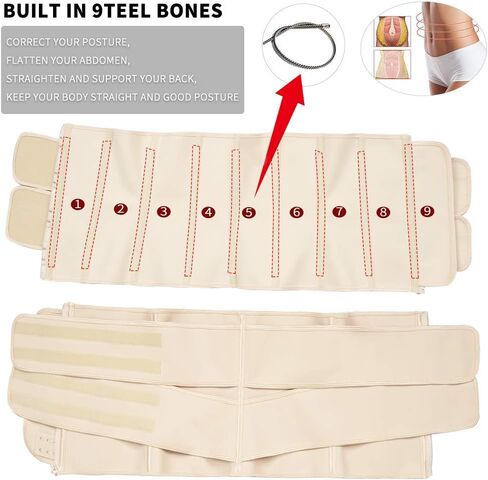 مشد خصر للنساء من كوستال روز، مشد تحت الصدر، مشد للخصر، مشد للخصر، الساعة الرملية in Kuwait