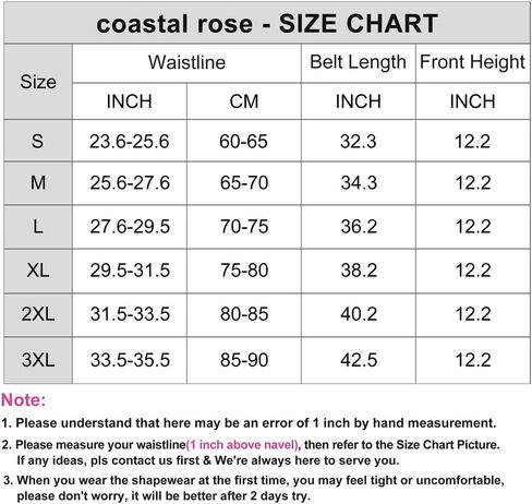 مشد خصر للنساء من كوستال روز، مشد تحت الصدر، مشد للخصر، مشد للخصر، الساعة الرملية in Kuwait