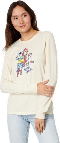Life is Good Holiday Parrot Long Sleeve Crusher™-Lite Tee in Saudi Arabia