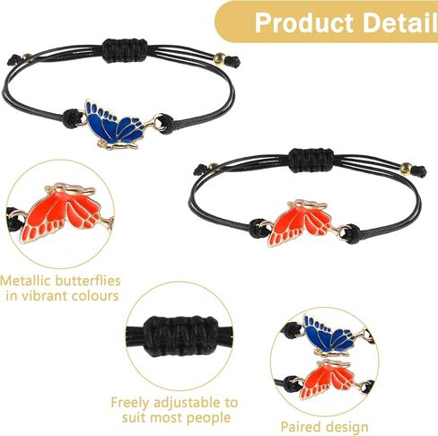 Best Friends Friendship key chain Butterfly, Multicolor, 16-26cm/6.3-10.24in in Kuwait