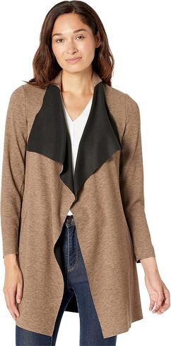 NIC+ZOE womens Lounge Around Jacket Casual Blazer, Chestnut, Small US in Saudi Arabia