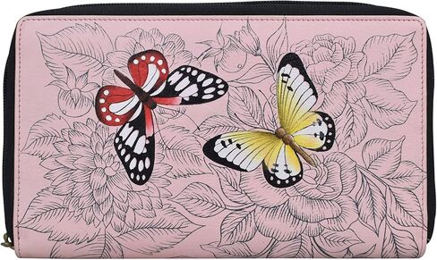 Women Hand-Painted Leather Ladies Three Fold Wallet in Saudi Arabia