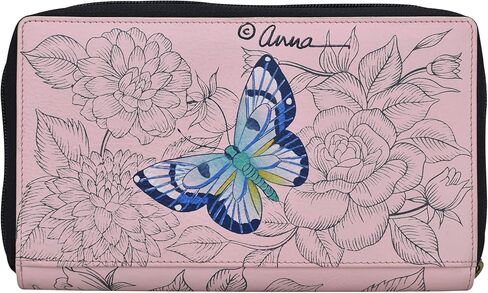 Women Hand-Painted Leather Ladies Three Fold Wallet in Saudi Arabia