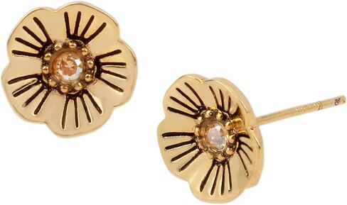 COACH Tea Rose Stud Earrings in Saudi Arabia