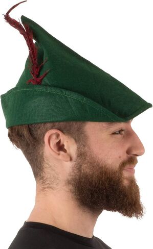 قبعة Tigerdoe Alpine - قبعات ألمانية - قبعة جبال الألب مع ريش - قبعة تيرول خضراء - قبعة بافارية - قبعات تنكرية in Kuwait