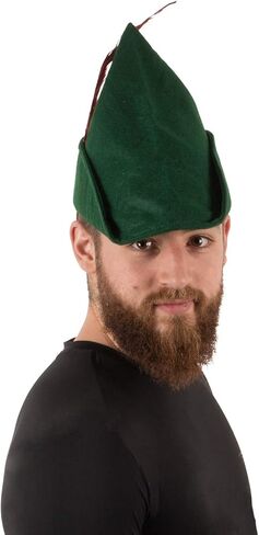 قبعة Tigerdoe Alpine - قبعات ألمانية - قبعة جبال الألب مع ريش - قبعة تيرول خضراء - قبعة بافارية - قبعات تنكرية in Kuwait