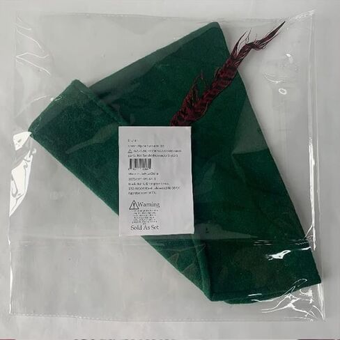 قبعة Tigerdoe Alpine - قبعات ألمانية - قبعة جبال الألب مع ريش - قبعة تيرول خضراء - قبعة بافارية - قبعات تنكرية in Kuwait