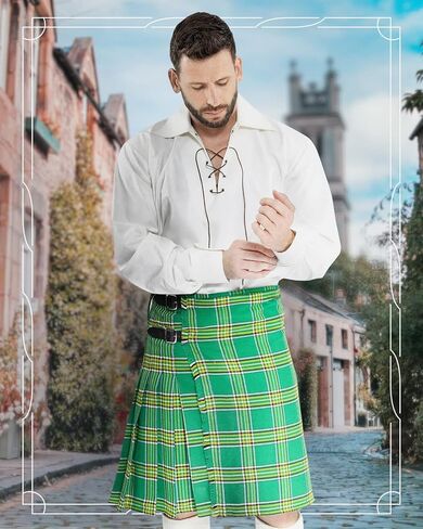 The Laoch Traditional Dress Kilt for Men, Available in 4 Tartan Patterns in Kuwait