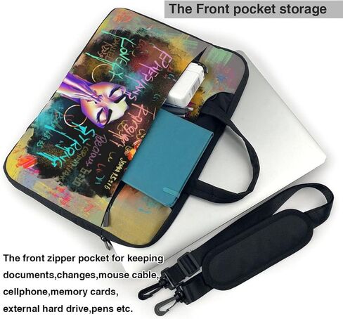 EZYES Afro Woman Laptop Bag Briefcase Shoulder Messenger Tablet Bag Business Carrying Handbag Working Computer Bag in Kuwait