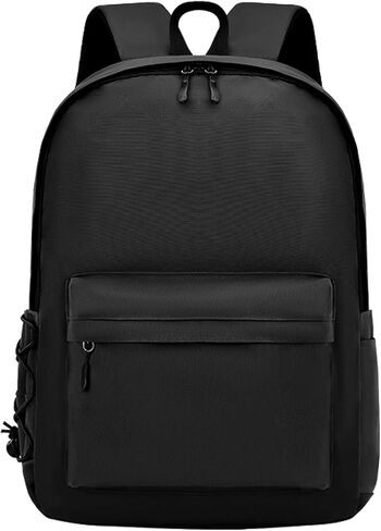 Travel Laptop Backpack for Men Women, Anti Theft Pocket Slim Durable Laptops Backpack Fits 15.6 Inch Notebook, Water Resistant College Computer Work Bag, Black in Kuwait