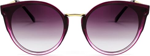 FEISEDY Vintage Polarized Cat Eye Sunglasses for Women Oversized Round Sunglasses Anti Glare B7000 in Saudi Arabia