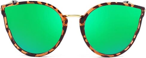FEISEDY Vintage Polarized Cat Eye Sunglasses for Women Oversized Round Sunglasses Anti Glare B7000 in Saudi Arabia