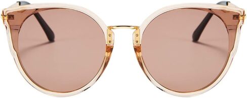 FEISEDY Vintage Polarized Cat Eye Sunglasses for Women Oversized Round Sunglasses Anti Glare B7000 in Saudi Arabia