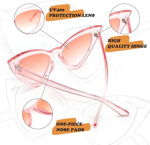 FEISEDY Retro Cat Eye Sunglasses for Women Fashion Vintage Cateye Sun Glasses B2235 in Saudi Arabia