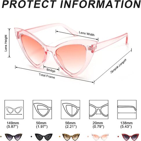 FEISEDY Retro Cat Eye Sunglasses for Women Fashion Vintage Cateye Sun Glasses B2235 in Saudi Arabia
