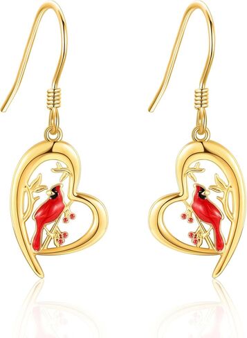 14k Soild Gold Dangle Earrings For Women, Dangling Drop Earrings Gifts For Girls Christmas Gift in Kuwait