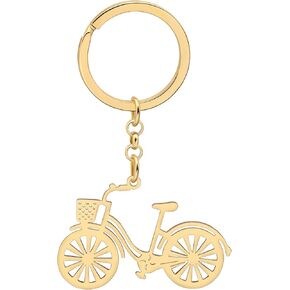 Stainless Steel Cute Bike Keychain Bicycle Jewelry for Women Girls Charms Gifts Wallet Key Chain Rings