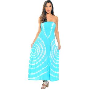 Riviera Sun Rasta Maxi Summer Dress for Women Long Sundress with Removable Straps