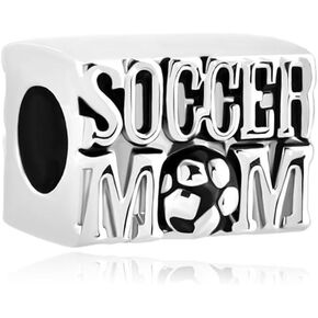 CharmSStory Soccer Mom Football Sports Lover Charm Beads Charmss for Bracelets