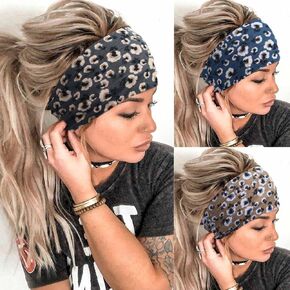 Aceorna Boho Headbands Wide Knot Hair Band Elastic Turban Head Band Stretch Twist Head Wraps Fashion Hair Accessories for Women 3 Pcs (Set A)