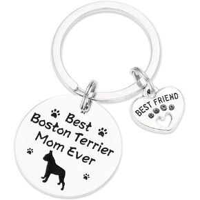 COLORFUL BLING Dog Cat Mom Keychain Cute Paw Charm Keyring Funny Pet Lover Gift Couple Friendship Accessory