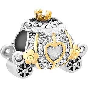 Chili Jewelry Pumpkin Carriage Charm Compatible With Pandora Charms Bracelets