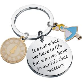 Alice Friendship Keychain Cartoon Friends Gift It's Not What We Have in Life But Who We Have in Our Movie Fan Gift