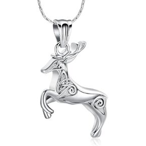 constantlife Cremation Jewelry for Ashes Deer Memorial Urn Necklace Pendant Loved Ones Human Pet Ash Holder Keepsake Gift for Women Men